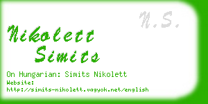 nikolett simits business card